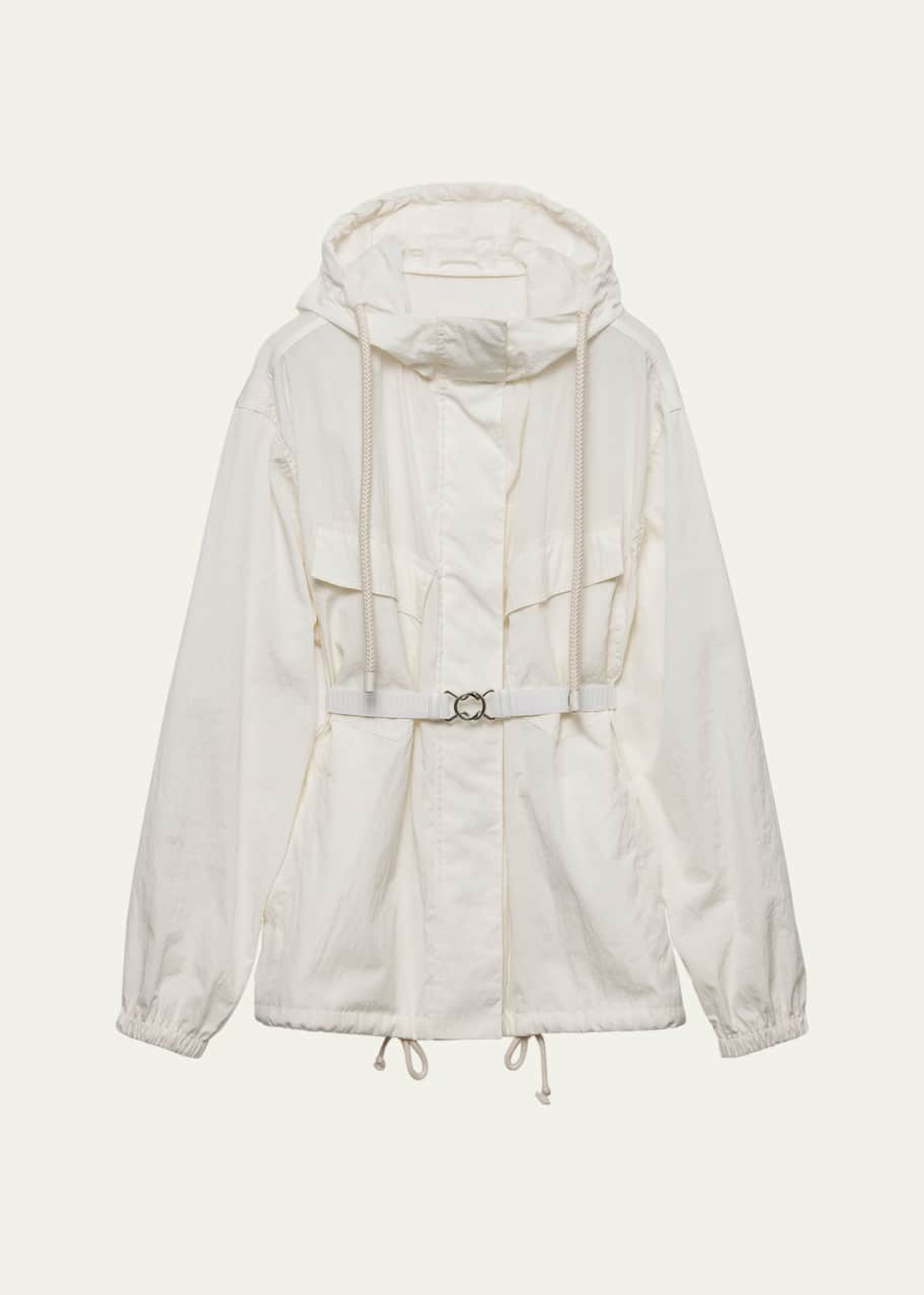 Image 1 of 1: Utility Oversized Hooded Drawstring Jacket