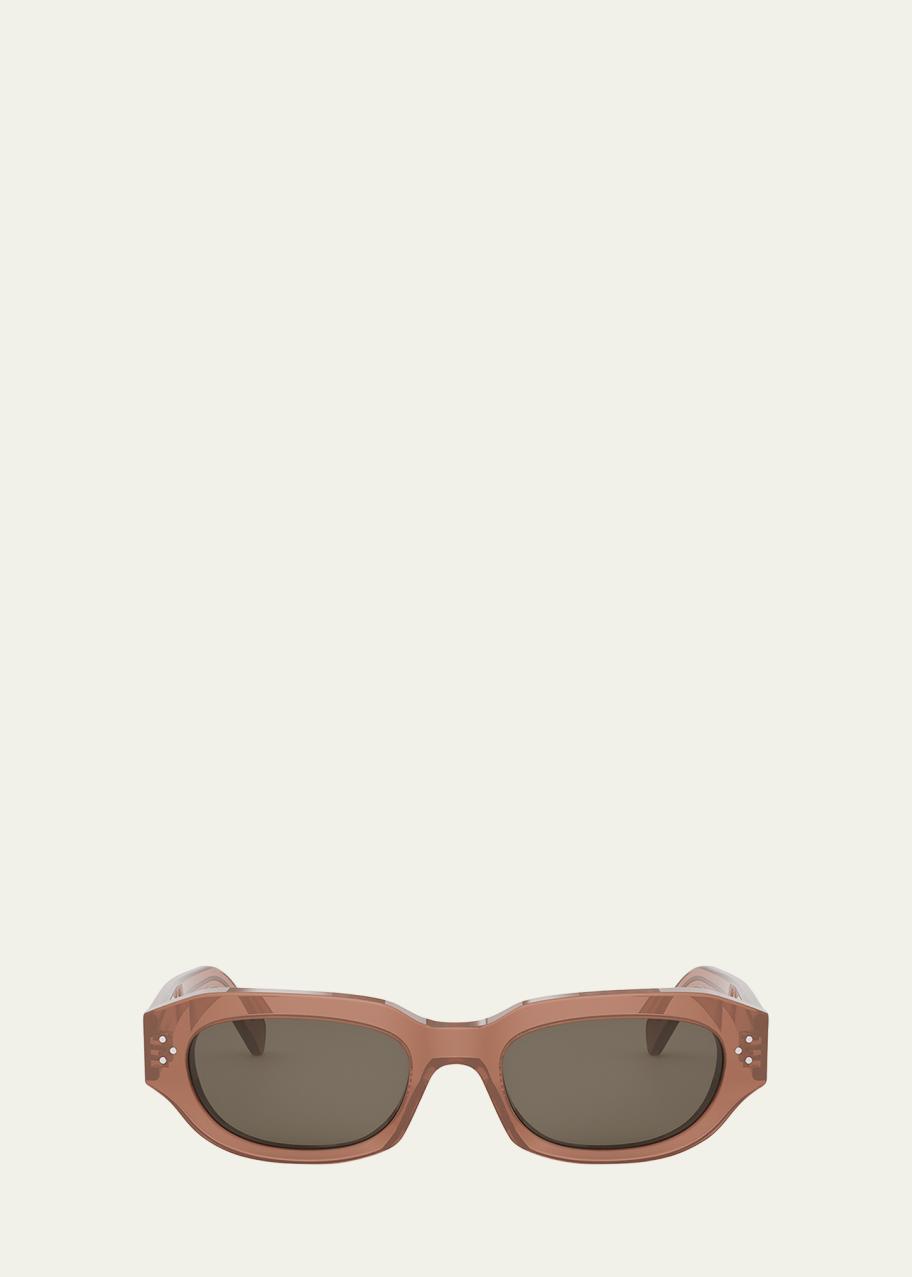 CELINE Men's 3 Dots Acetate Rectangle Sunglasses - Bergdorf Goodman