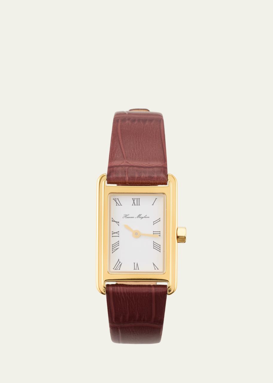 Heaven Mayhem Monroe Icon Watch with Leather Strap - Bergdorf Goodman