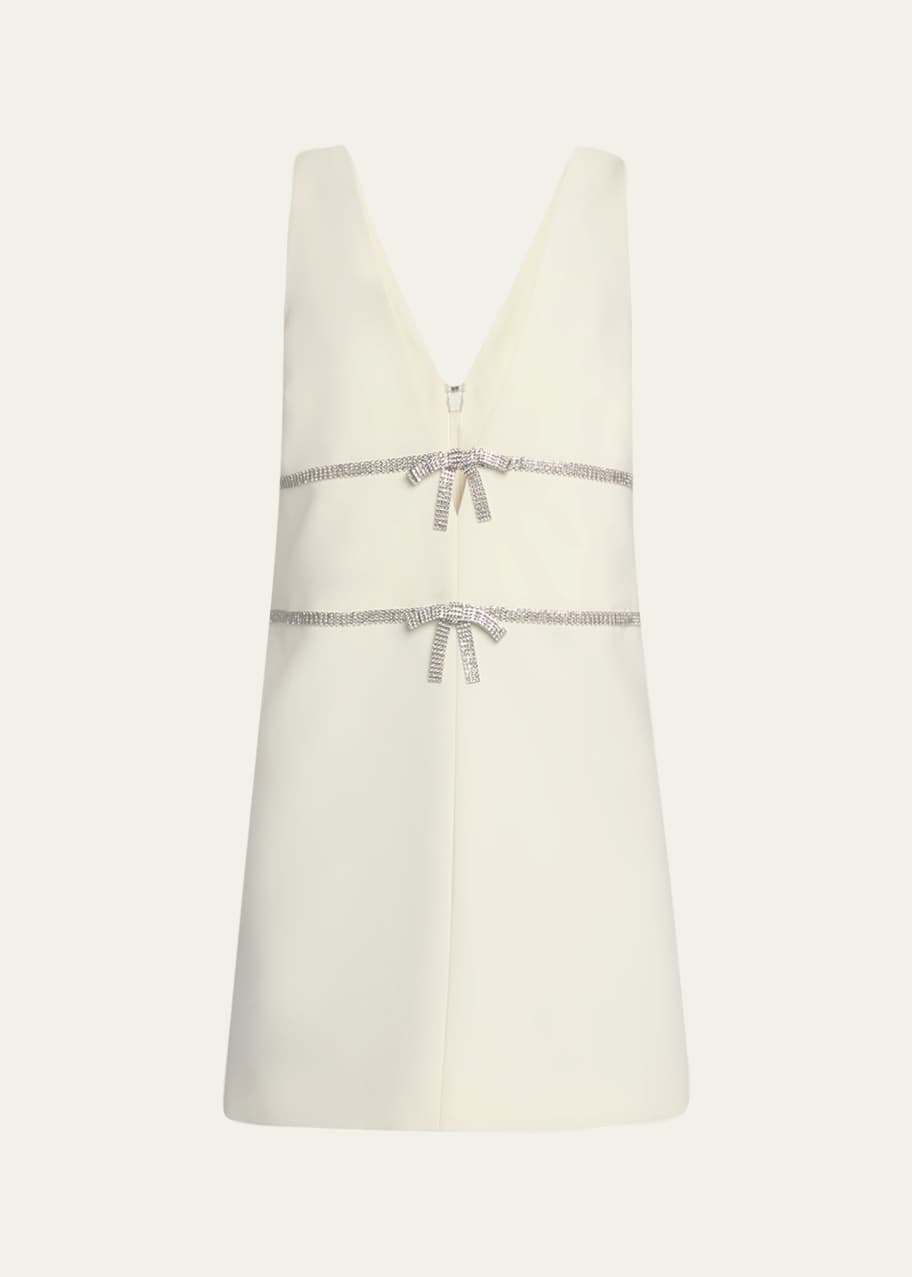 knee length dresses for ladies Midnight Crystal Bow Mini Dress