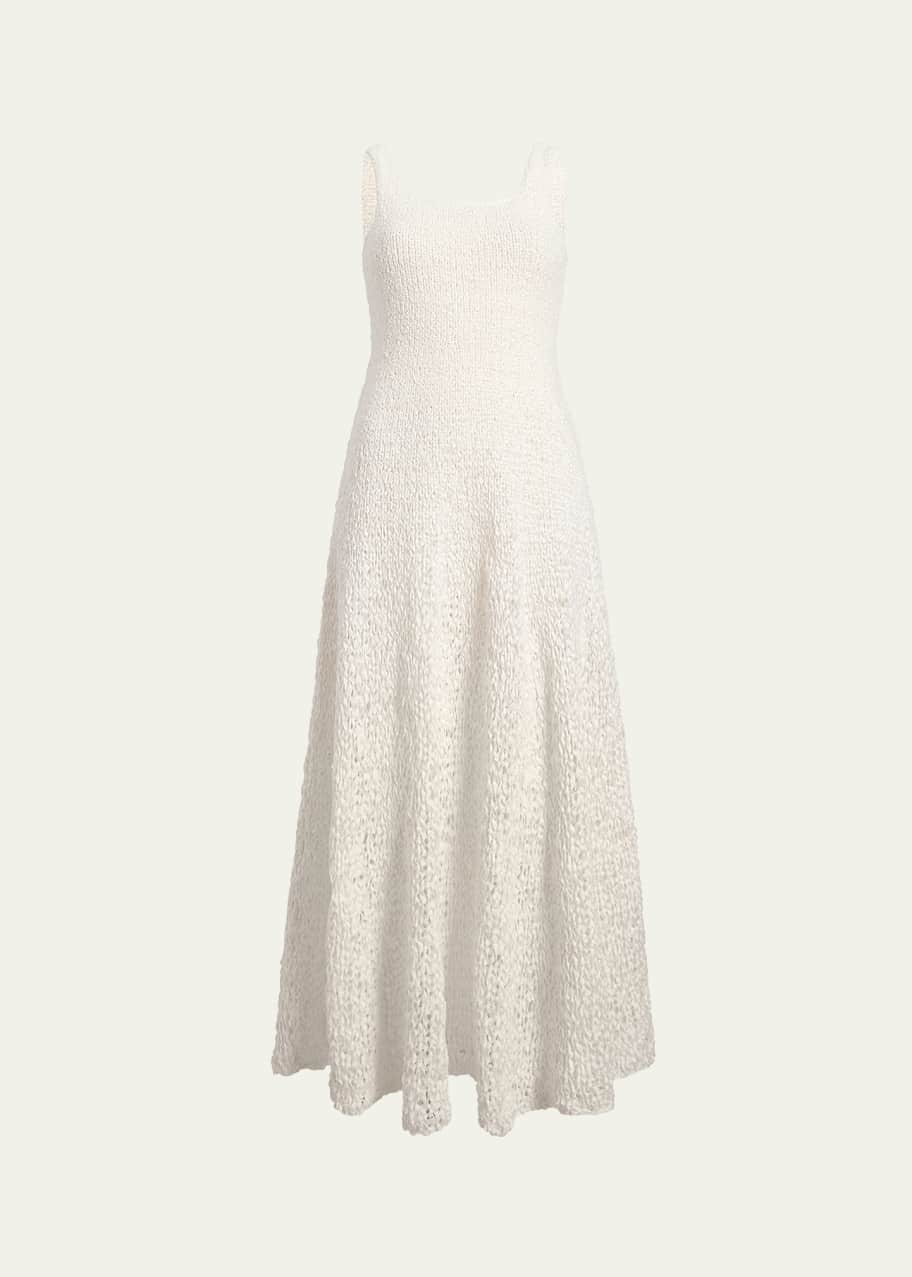 Image 1 of 1: Twigs Fit-Flare Maxi Dress