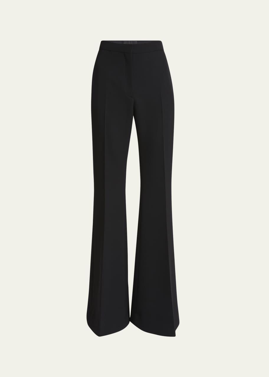 Image 1 of 1: Flared Wool Trousers