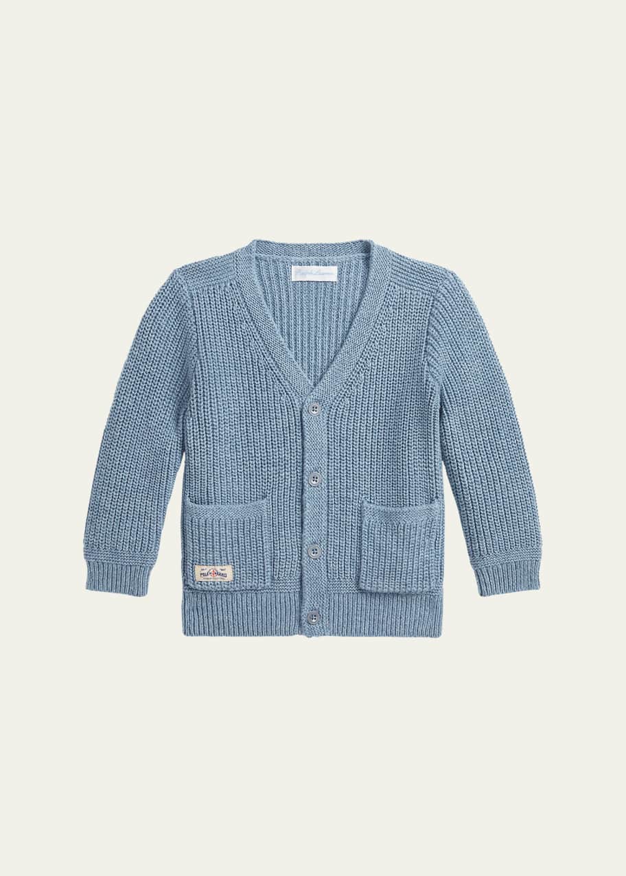 Image 1 of 1: Boy's Knit Cardigan, Size 3M-24M