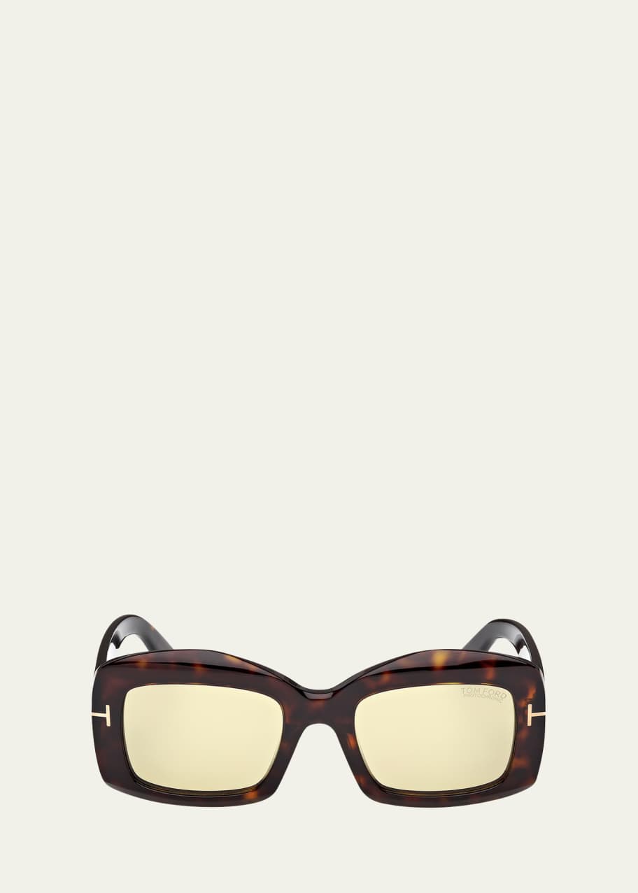 TOM FORD Venetia Rectangle Acetate Sunglasses - Bergdorf Goodman