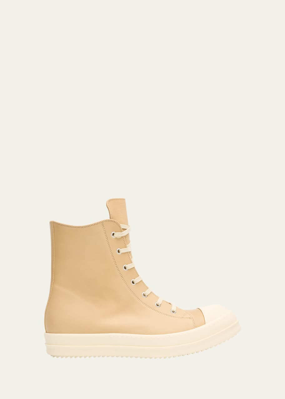 Image 1 of 1: Men's Spalla Leather High-Top Sneakers