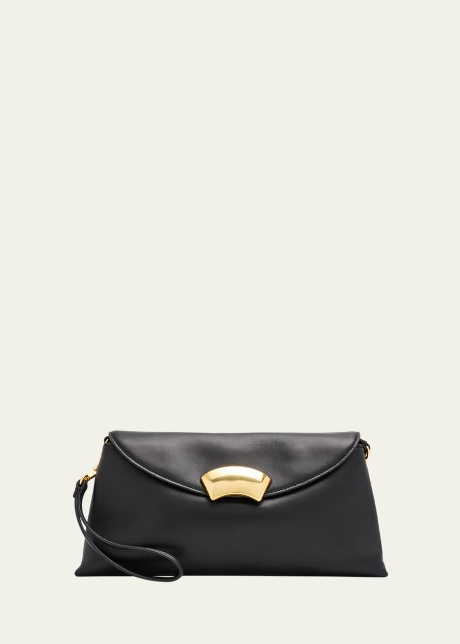 Image 1 of 1: ID Dual Soft Leather Clutch Bag