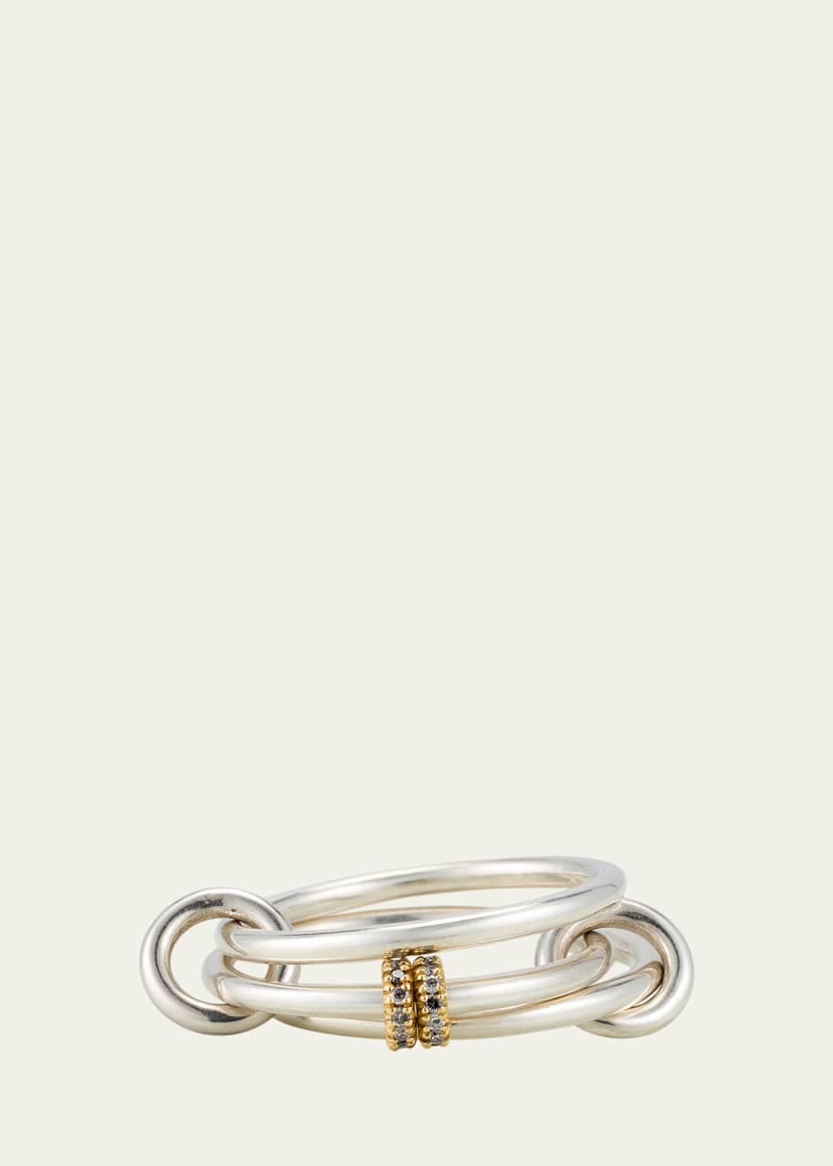 Spinelli Kilcollin Acacia SG Gris Three Link Ring in Sterling