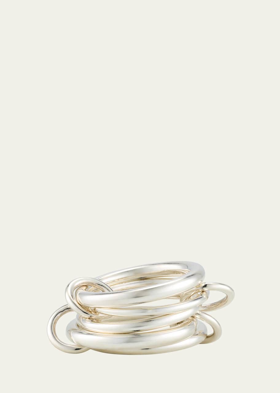 Spinelli Kilcollin Vela Deux Silver Five Link Ring - Bergdorf Goodman