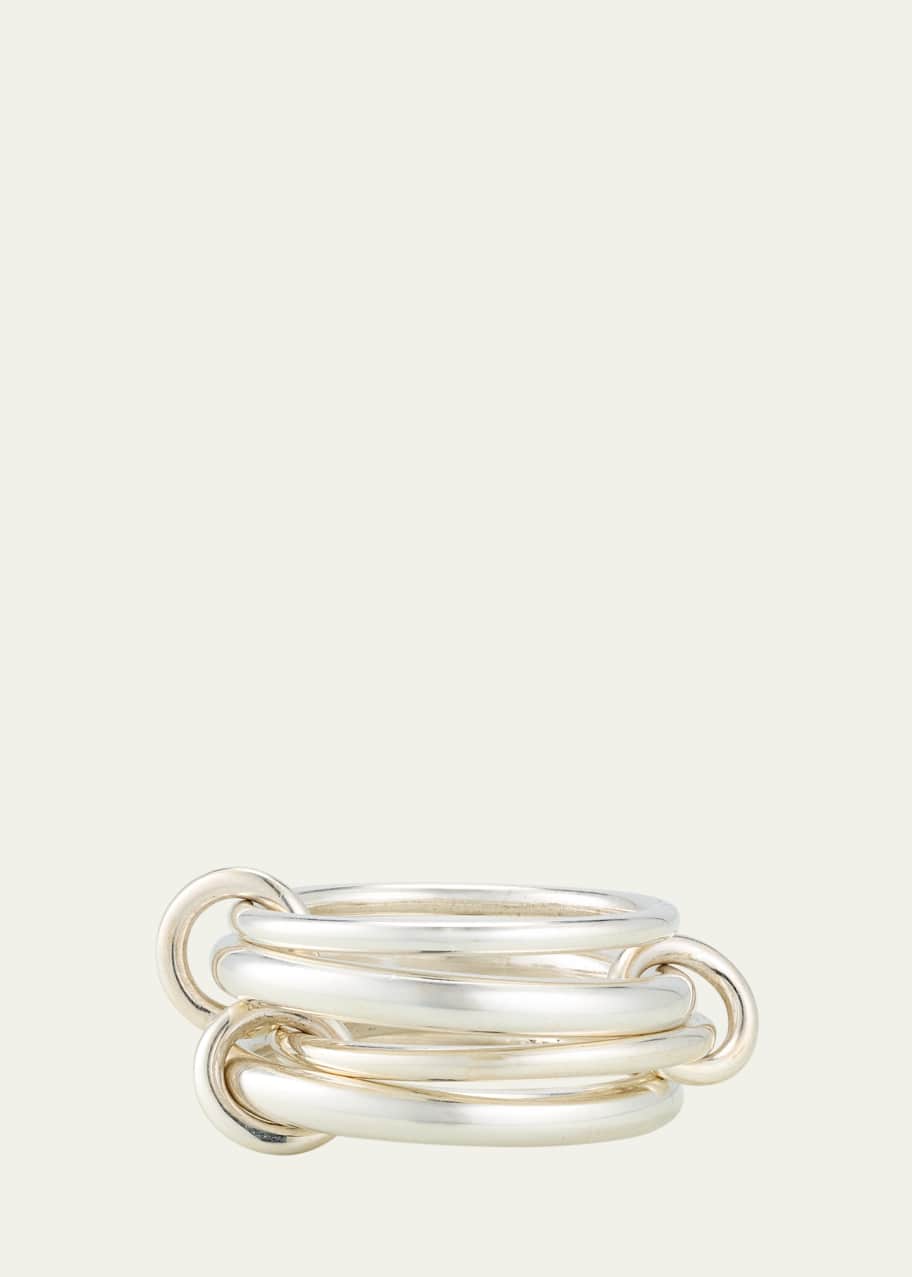 アクセサリー Spinelli Kilcollin Spinelli Kilcollin Cici Silver Petite Four Link Ring - Bergdorf