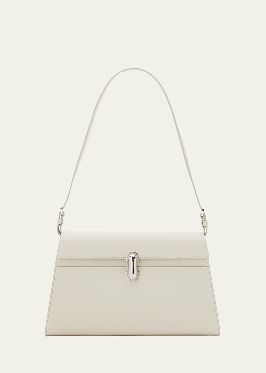 Image 1 of 1: Symmetry Smooth Leather Shoulder Bag