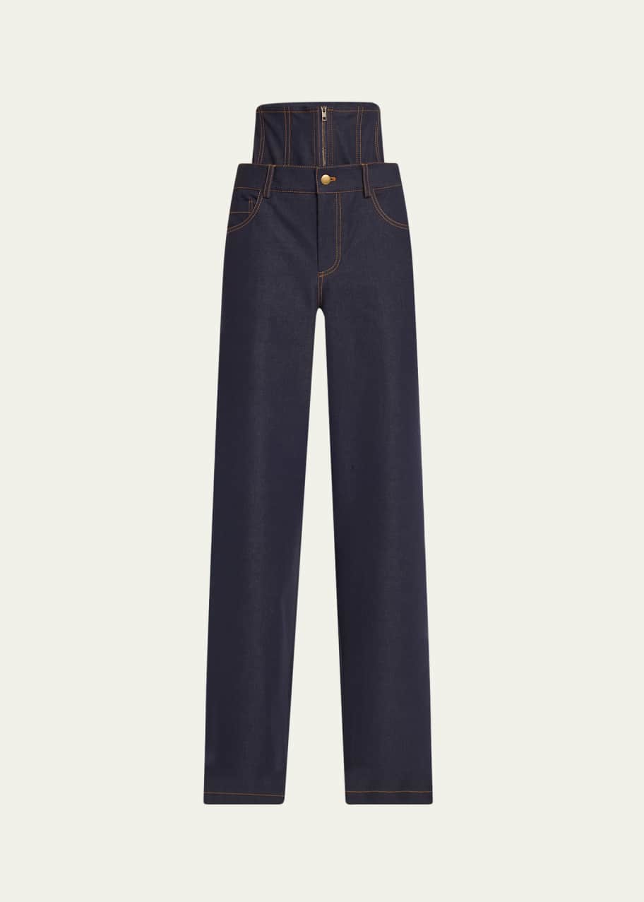 Image 1 of 1: Corset Denim Jeans
