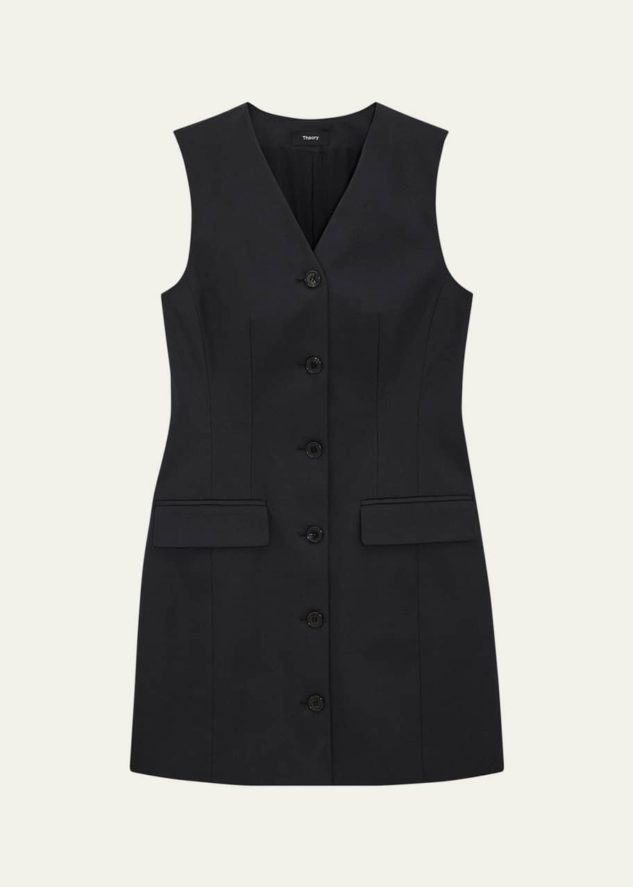 Image 1 of 1: Cotton Chino Mini Blazer Dress