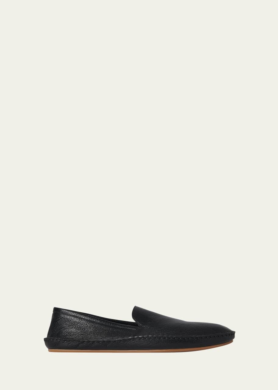 Image 1 of 1: Men's Vasko Grainy Leather Loafers