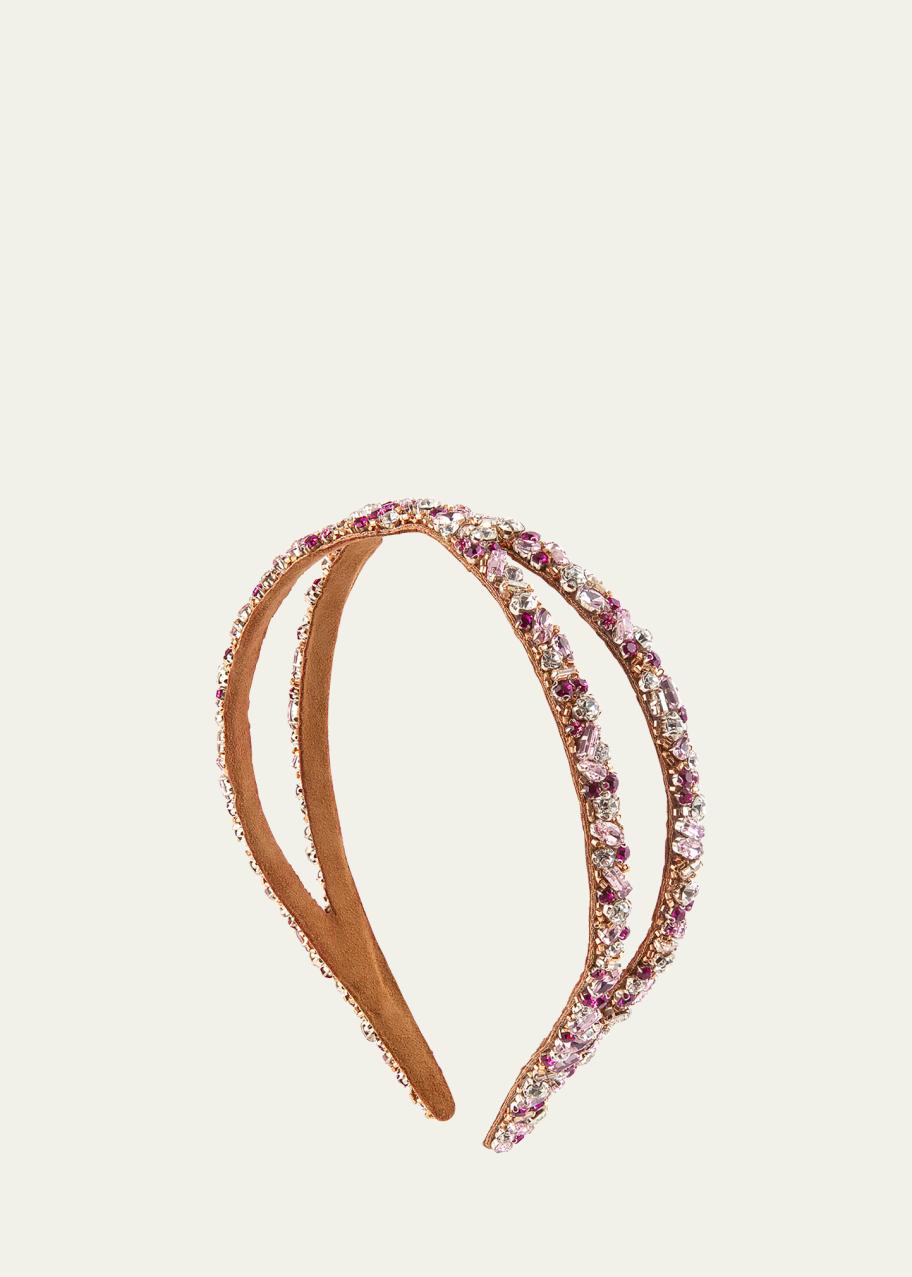 Deepa Gurnani Kadence Embellished Glass Headband - Bergdorf  display picture 2