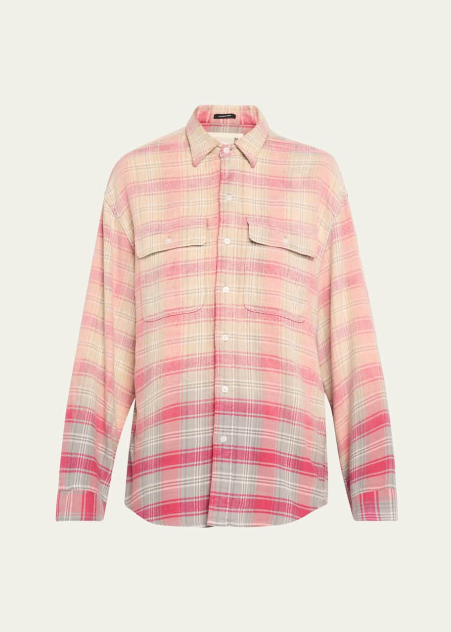 Image 1 of 1: Relaxed Plaid Work Shirt