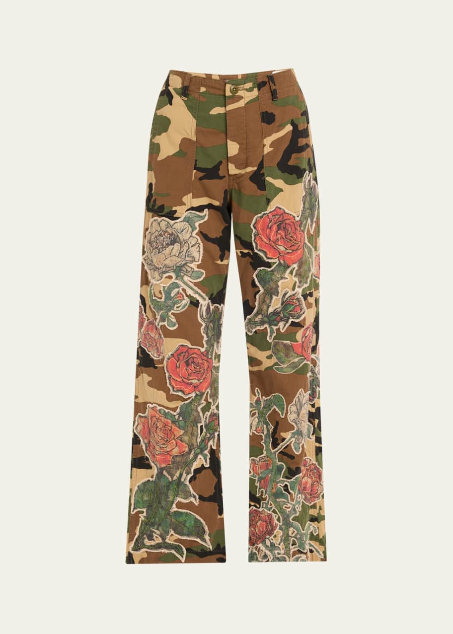 R13 Camo Patchwork Utility Pants - Bergdorf Goodman
