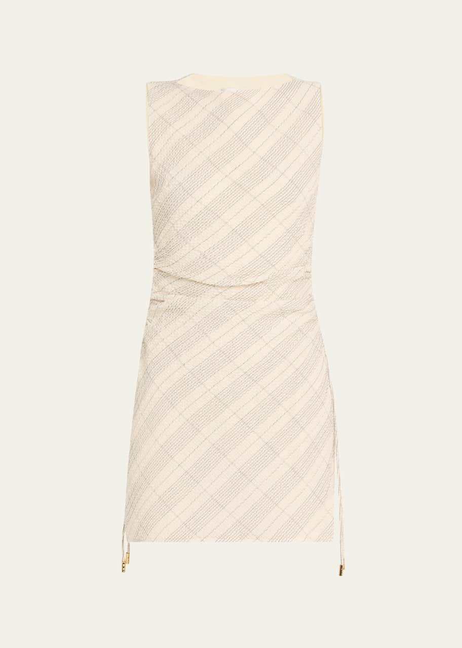 Image 1 of 1: Kai Textured Sleeveless Mini Dress