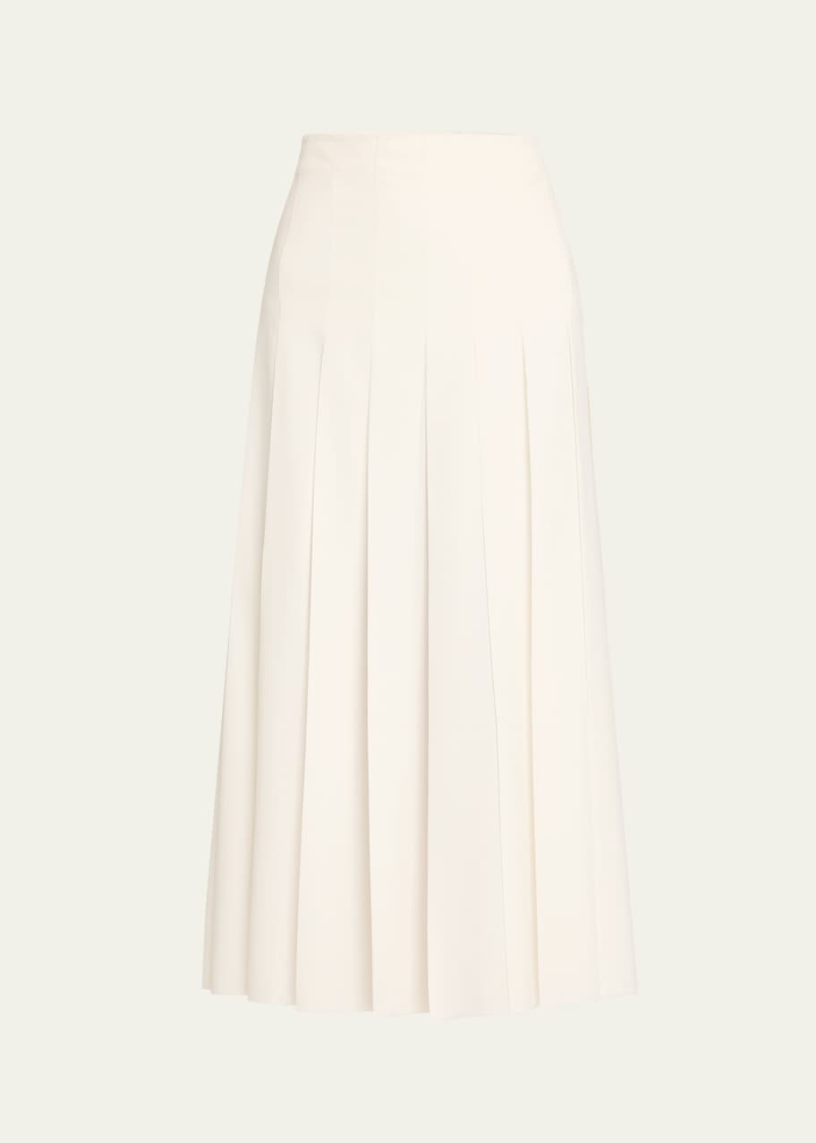 Image 1 of 1: Hilde Pleated Raw Edge Skirt