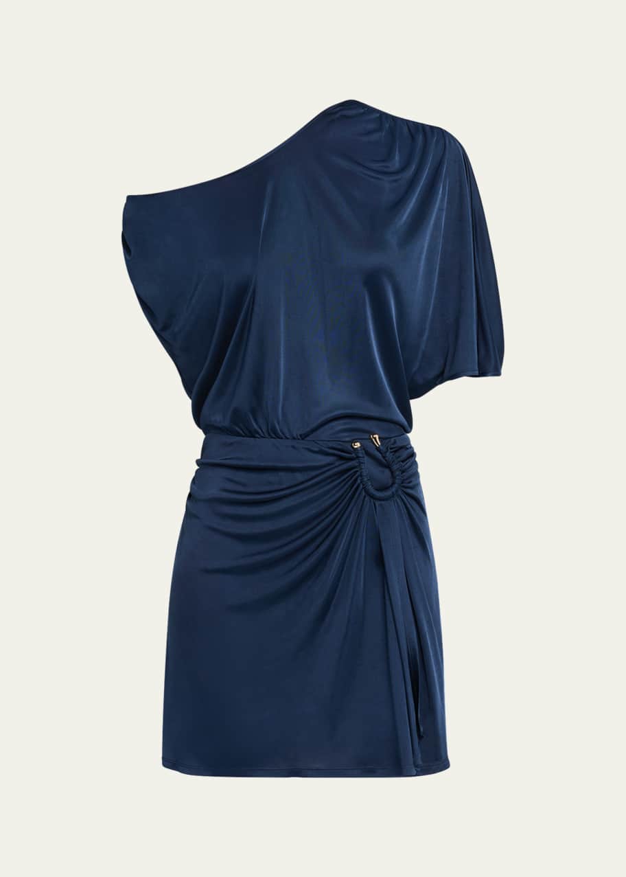 ramy brook mini dress Sam Halter in Black bridal showers Ramy Brook Nellie Draped Mini