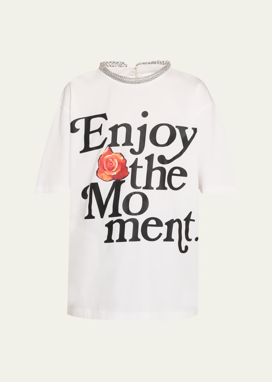 送料関税込【3.1 Phillip Lim】「Enjoy The Moment」装飾Tシャツ Enjoy The Moment Embellished Tee – 3.1 Phillip Lim