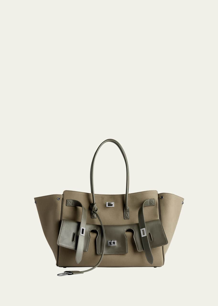 Balenciaga Bel Air Medium Canvas Tote Bag - Bergdorf Goodman