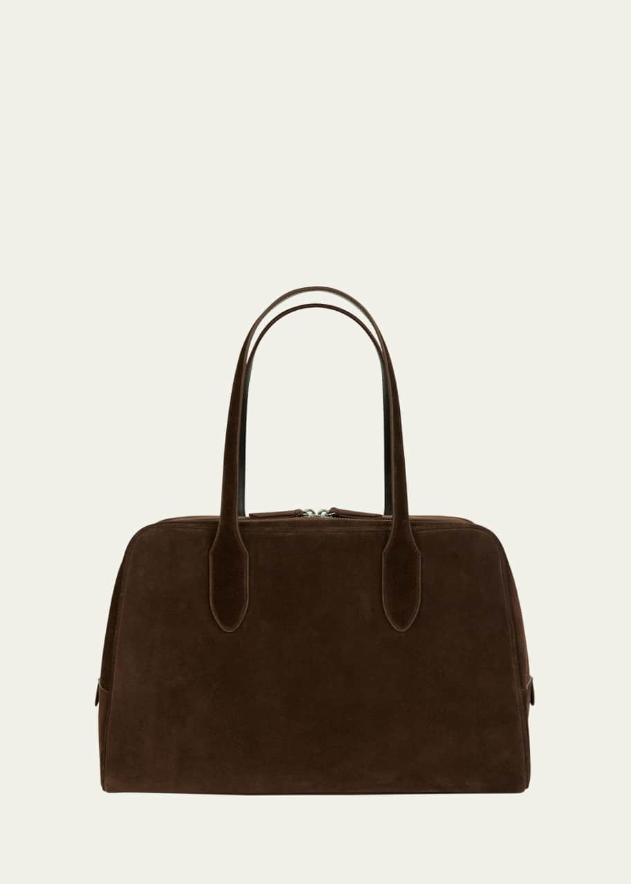 Image 1 of 1: The Avenue 38 Suede Top-Handle Bag