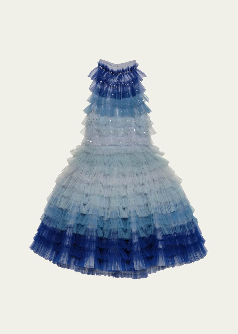 Image 1 of 1: Girl's Swim Club Sequined Tutu Dress, Size 3T-11