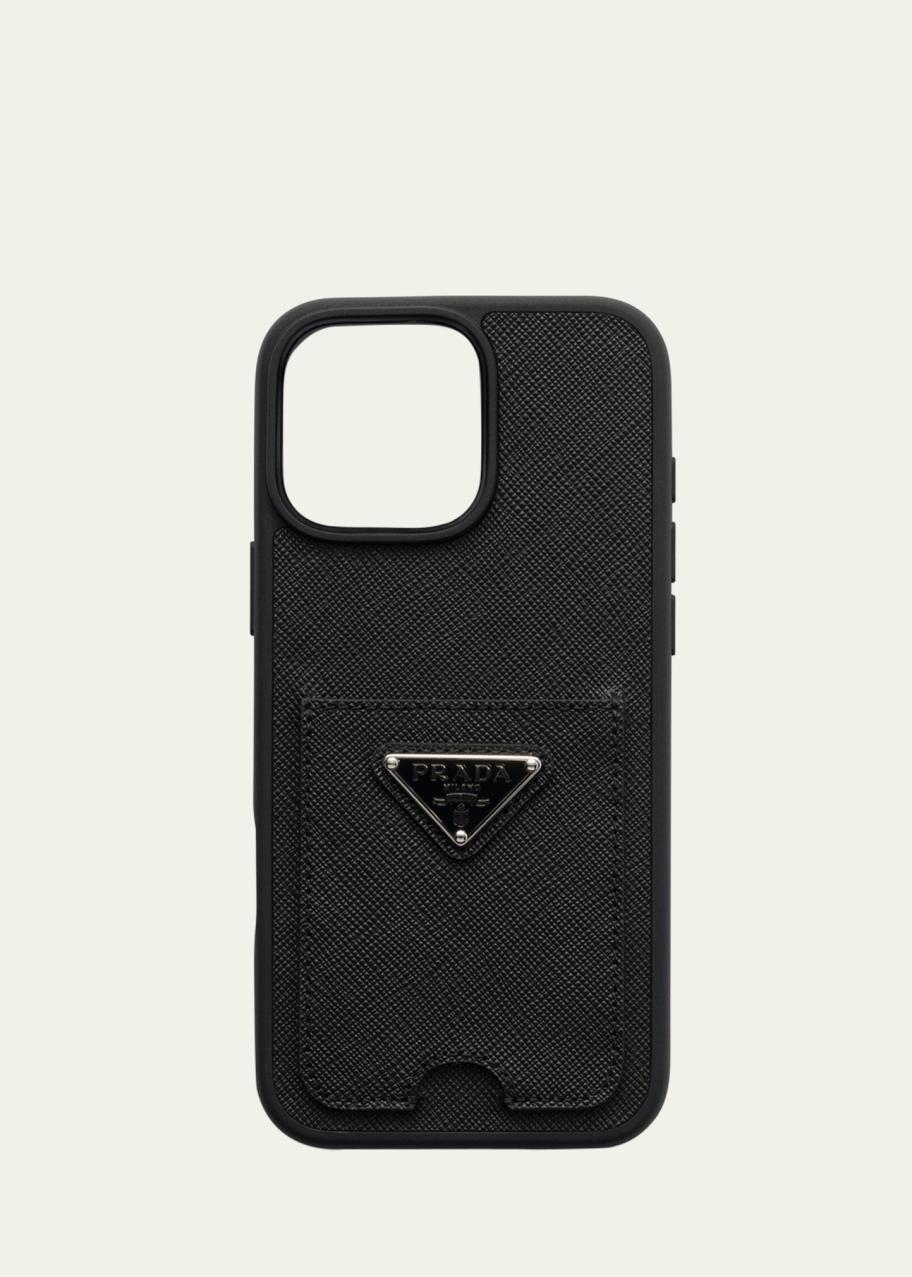 Prada iPhone 16 Pro Max Saffiano Leather Phone Case - Bergdorf Goodman
