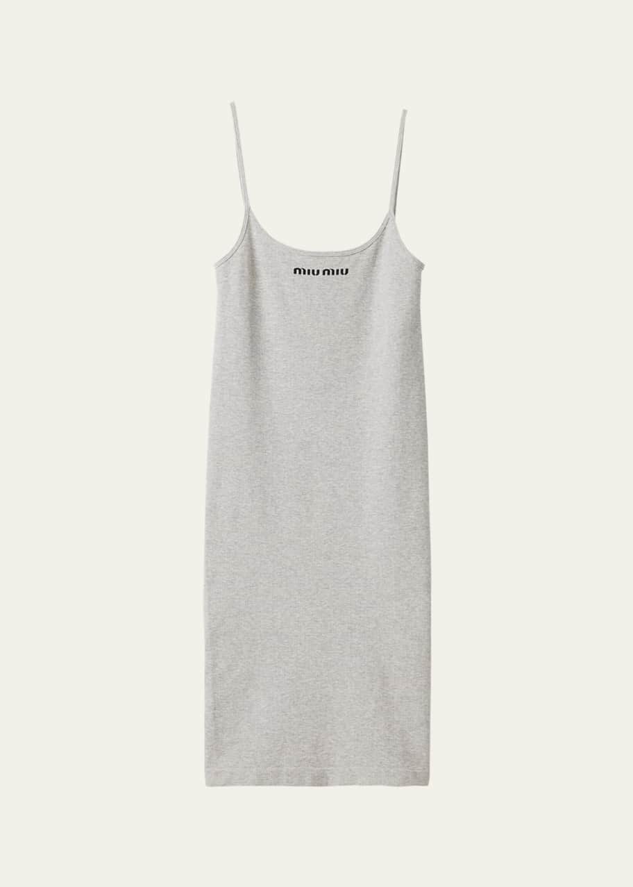 Miu Miu Knee-Length Rib Tank Dress - Bergdorf Goodman