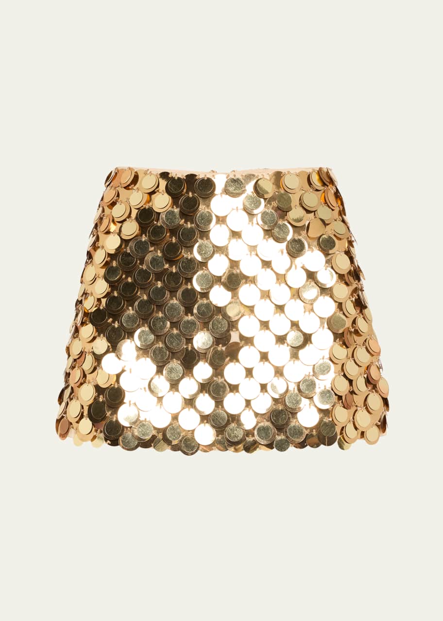 Alice + Olivia Rubi Embellished Low-Rise Micro Skirt
