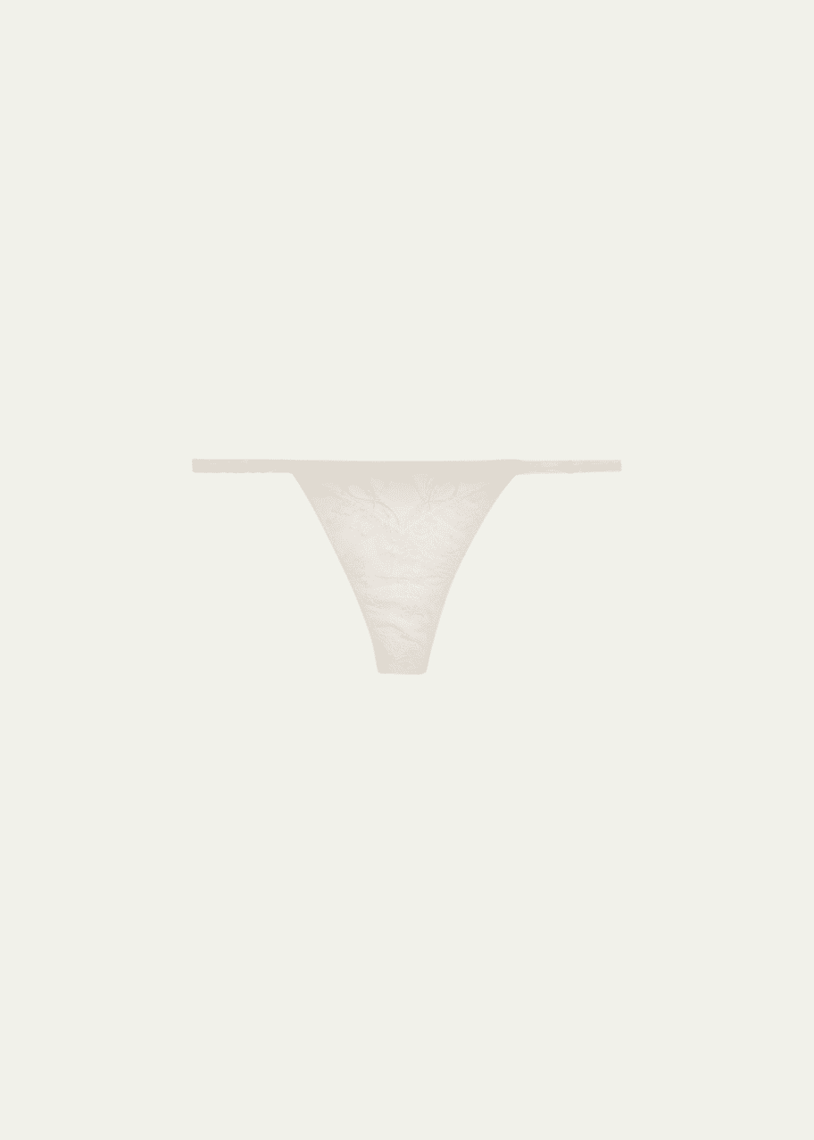 Image 1 of 1: Bellissime Amour Low-Rise Lace & Tulle Thong