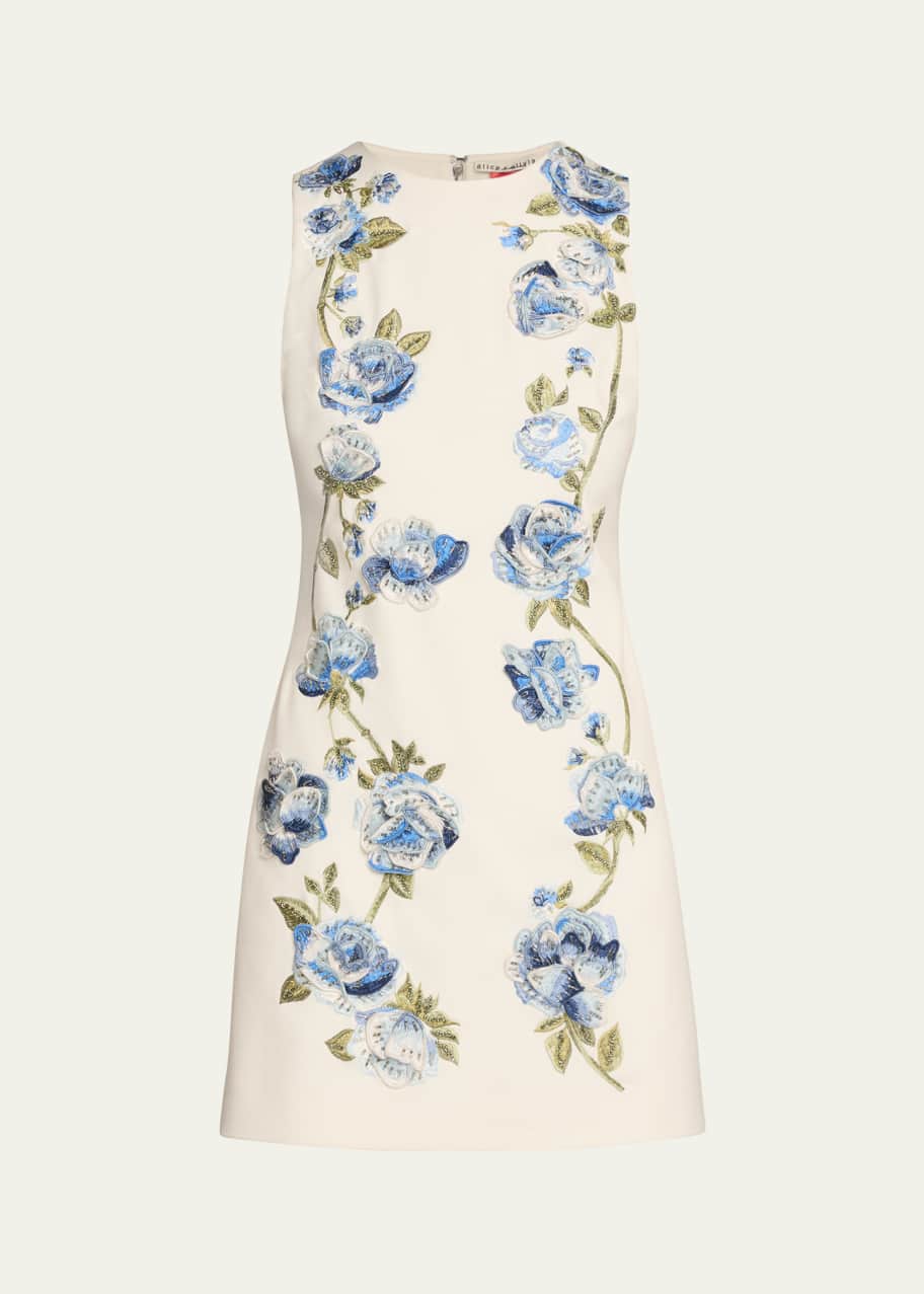 Alice + Olivia Clyde Embellished Shift Dress - Bergdorf Goodman