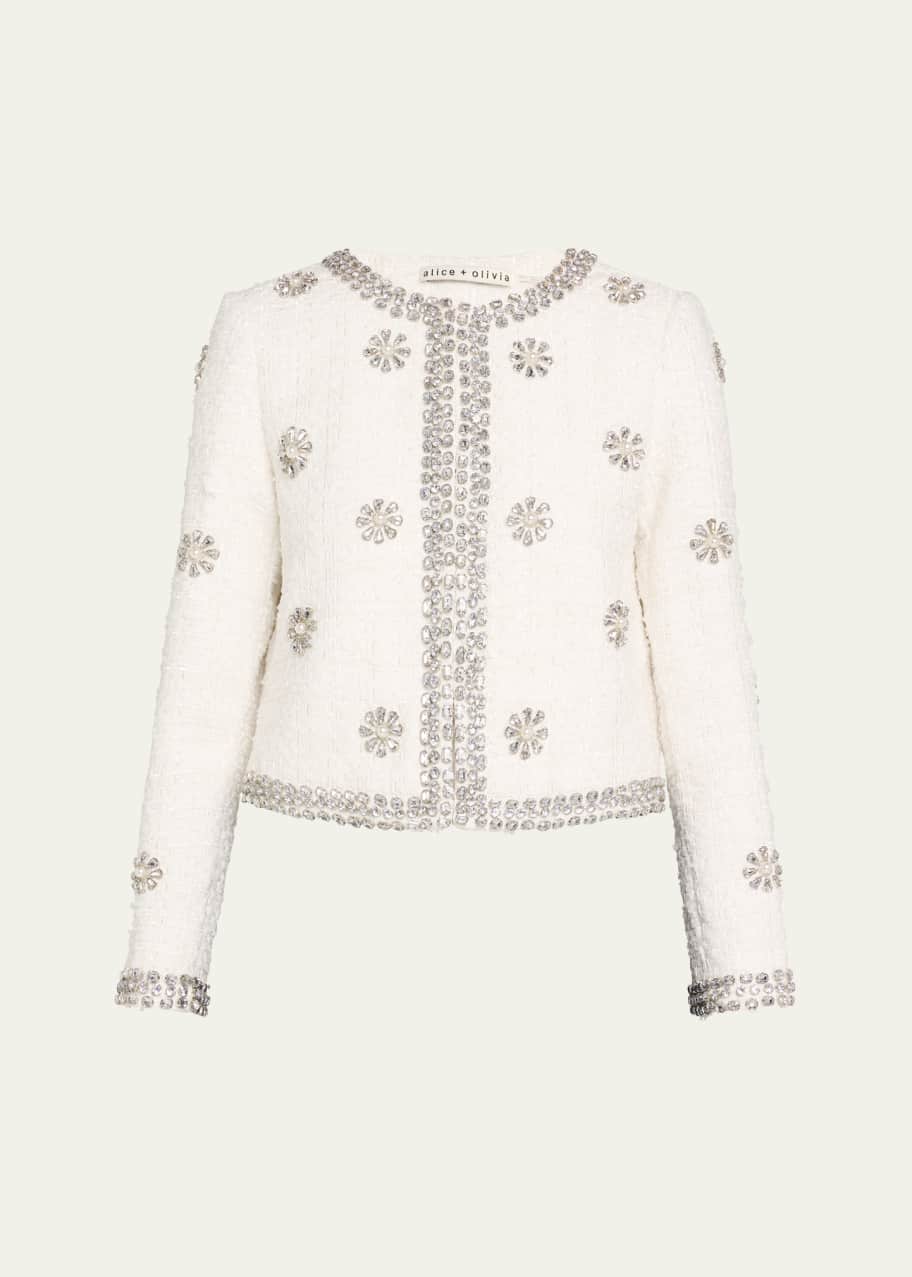 Image 1 of 1: Kidman Embellished Tweed Jacket