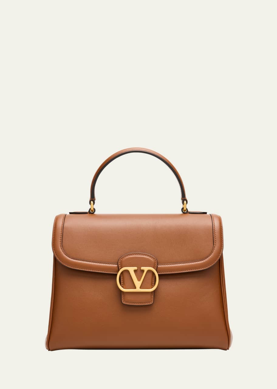 Valentino Garavani 9 to 5 Flap Leather Top-Handle Bag - Bergdorf