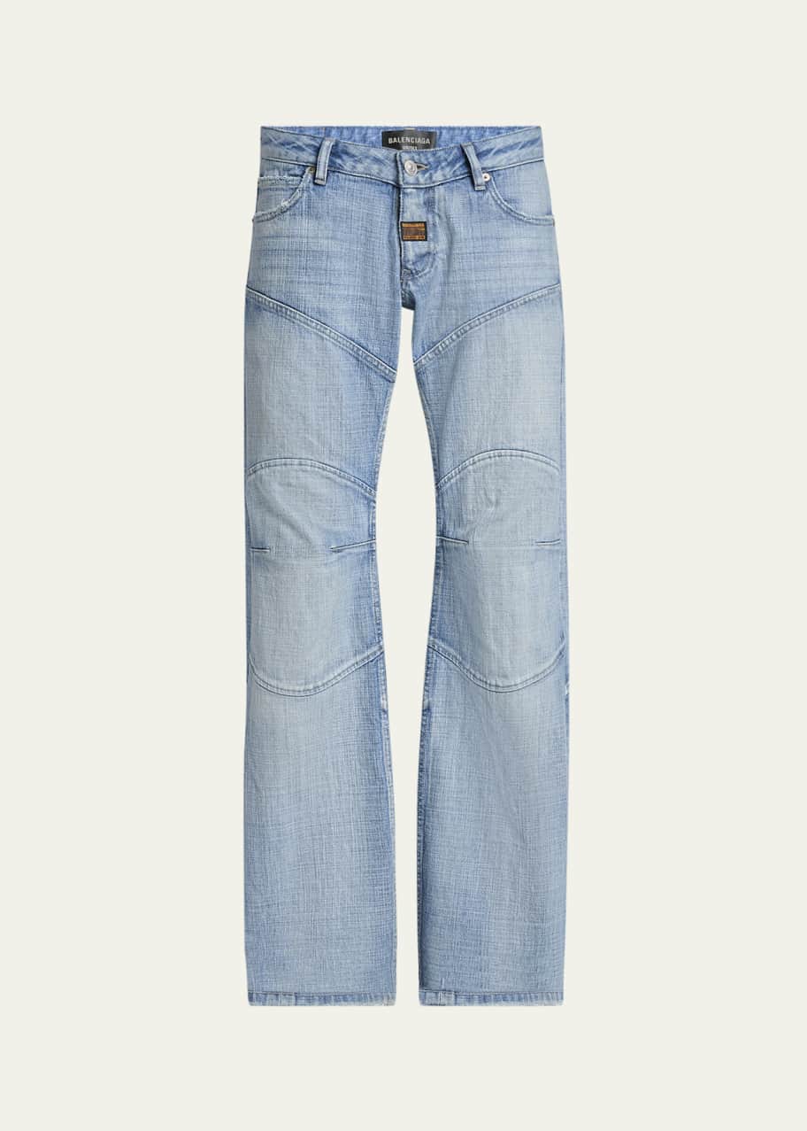 VIP【送料関税込】BALENCIAGA LOW-WAIST DENIM JEANS 関税込☆BALENCIAGA☆Low Crotch ワイドジーンズ (BALENCIAGA