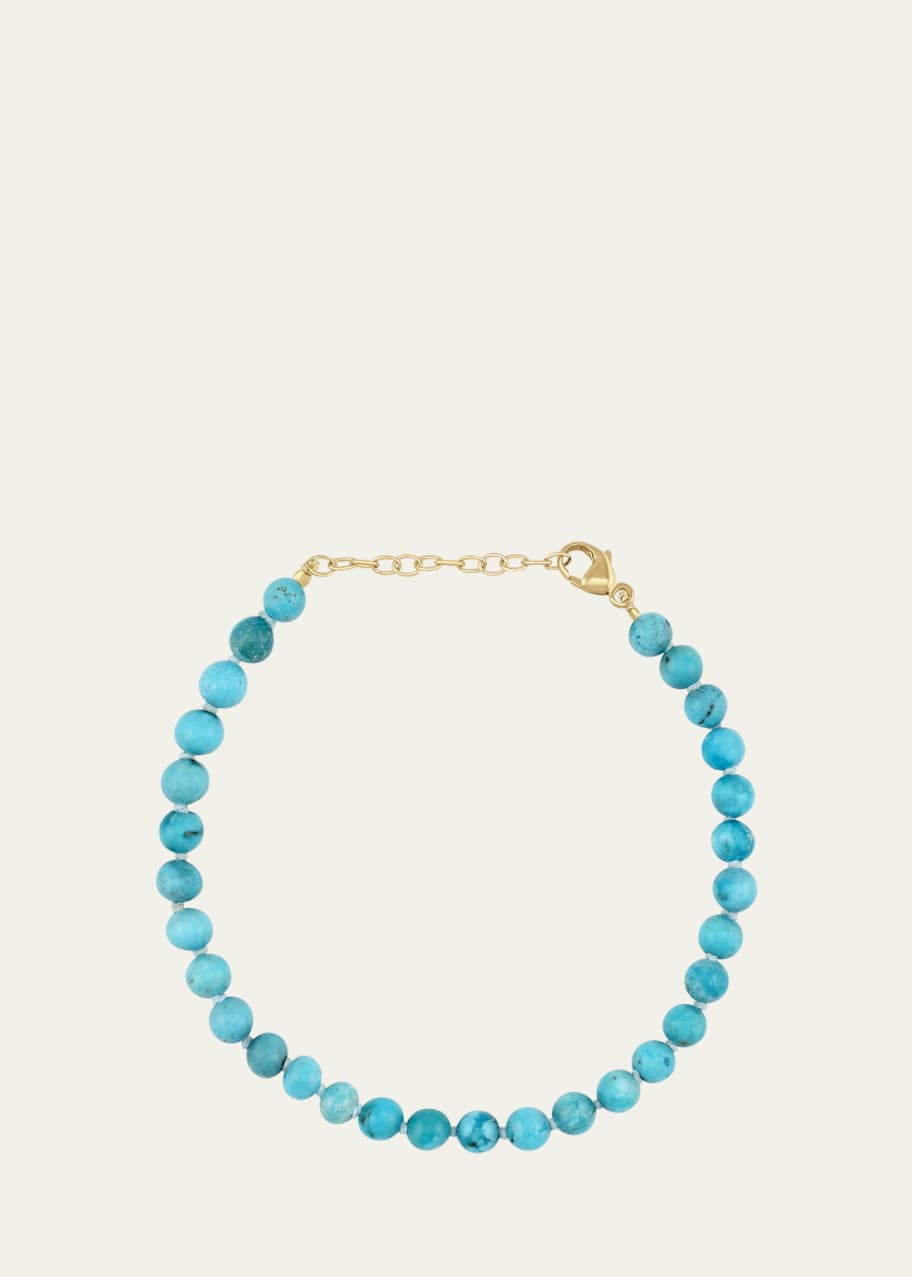 Image 1 of 1: Spherical Turquoise Bracelet in 14K Yellow Gold