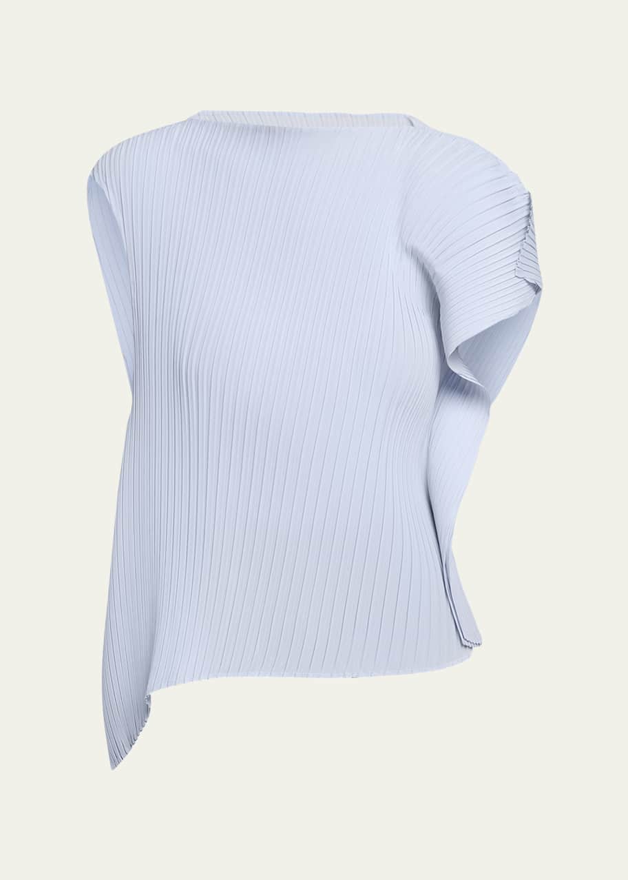 Issey Miyake Shadow Study Pleats Solid Top - Bergdorf Goodman