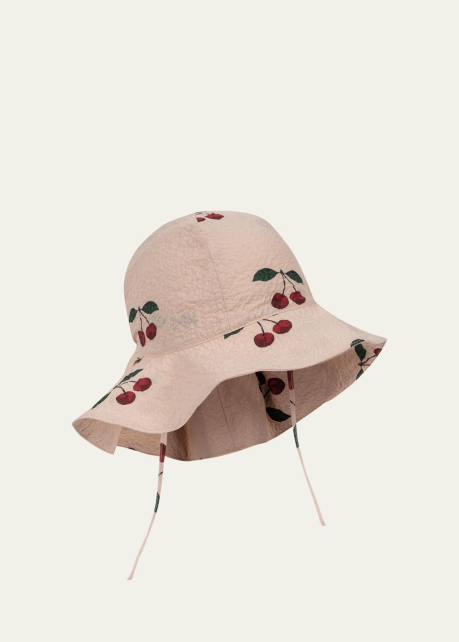 Konges Slojd Girl's Elin Cherry Sun Hat, Size Newborn-8 - Bergdorf