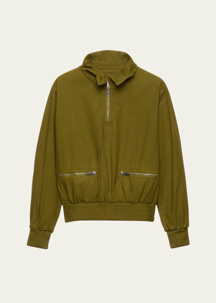 Image 1 of 1: Poplin Old Bomber Jacket