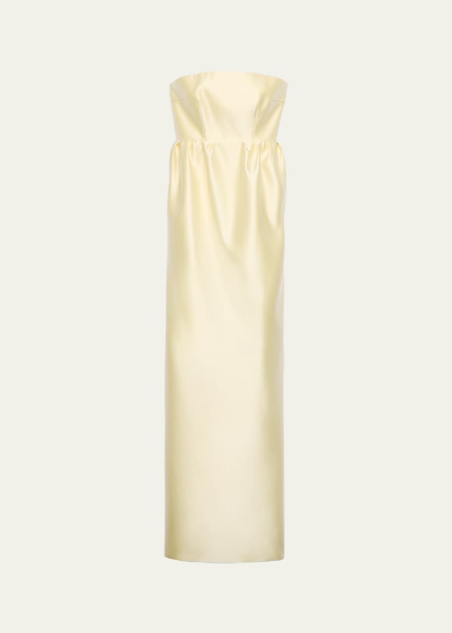 prada double satin dress Prada Long Double Satin Dress