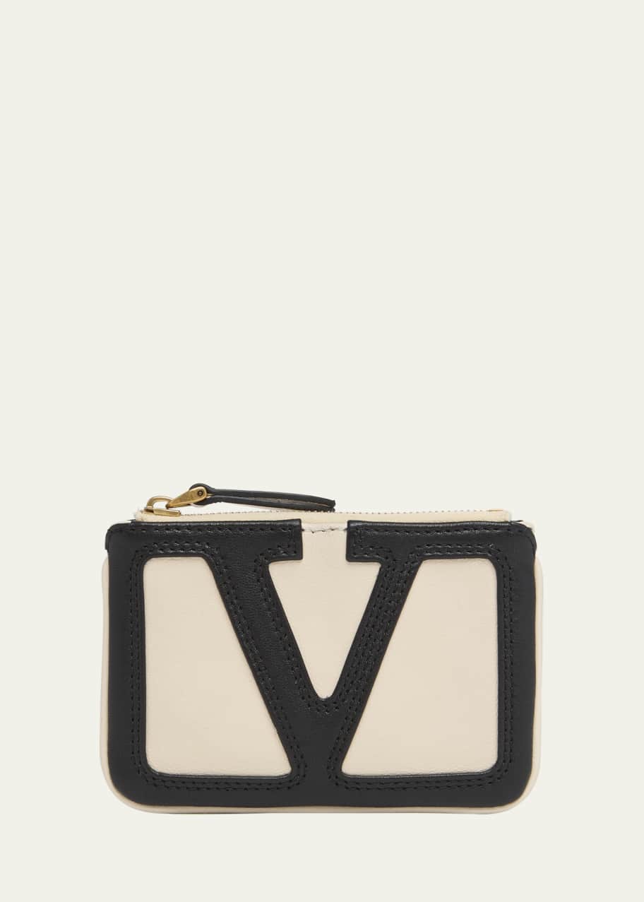 Valentino Garavani Men's Viva Superstar Leather Keyring Zip Pouch