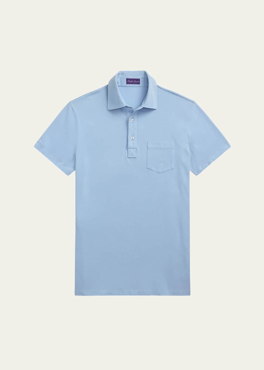 Image 1 of 1: Men's Custom Slim Pique Polo Shirt