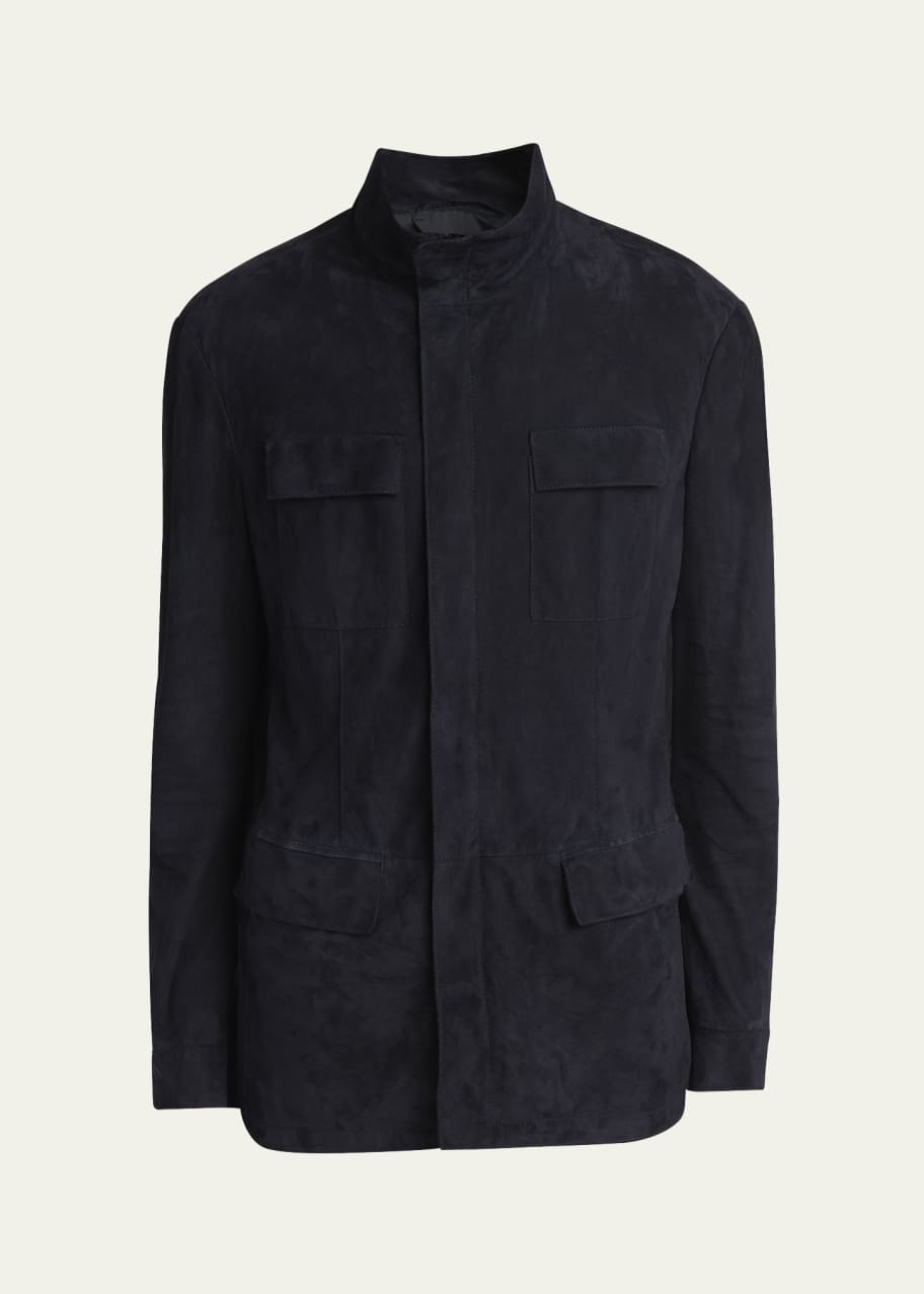 Image 1 of 1: Men's Suede Field Jacket