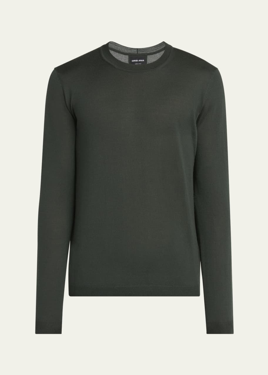 Image 1 of 1: Men's Cashmere Knit Crewneck Sweater