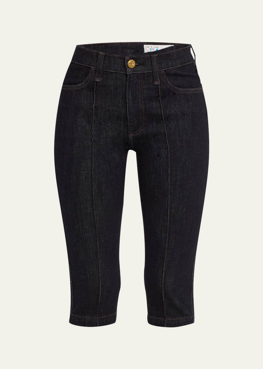 Image 1 of 1: Flexi Kit Mid-Rise Capri Jeans