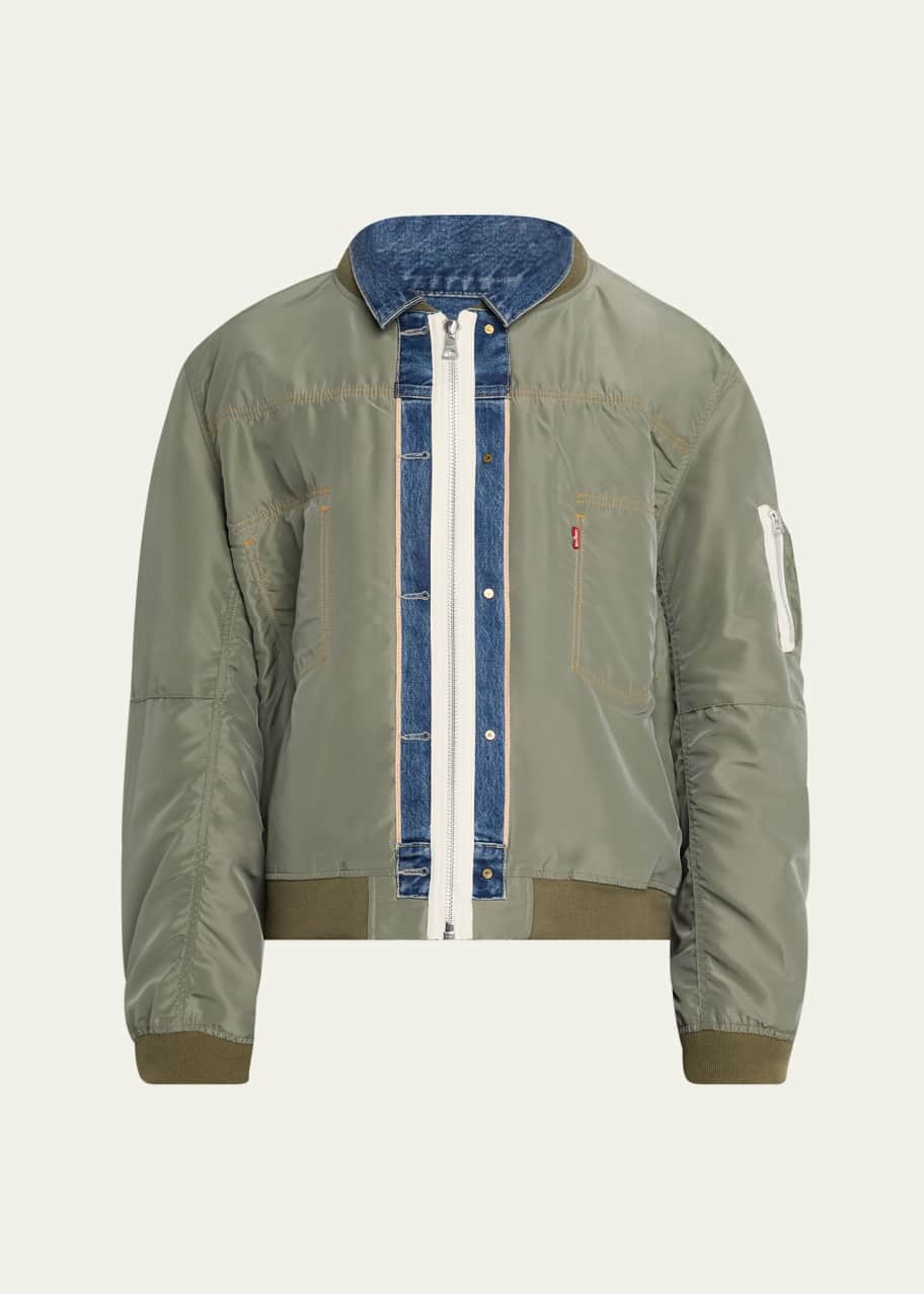 SACAI x Levi's® Men's Denim and Nylon Twill Reversible