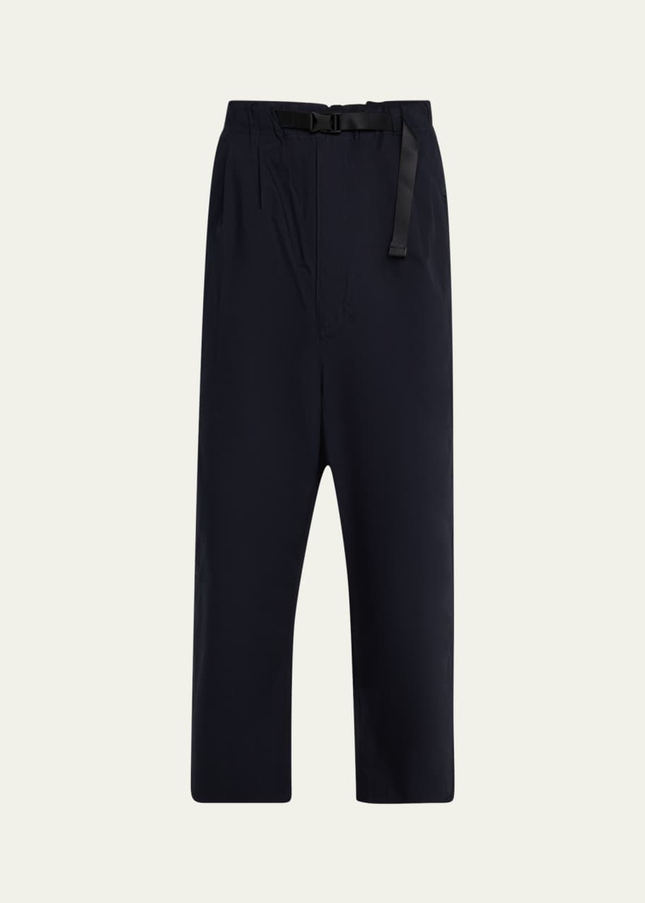 Image 1 of 1: Men's Oxford Belted Pleated Pants