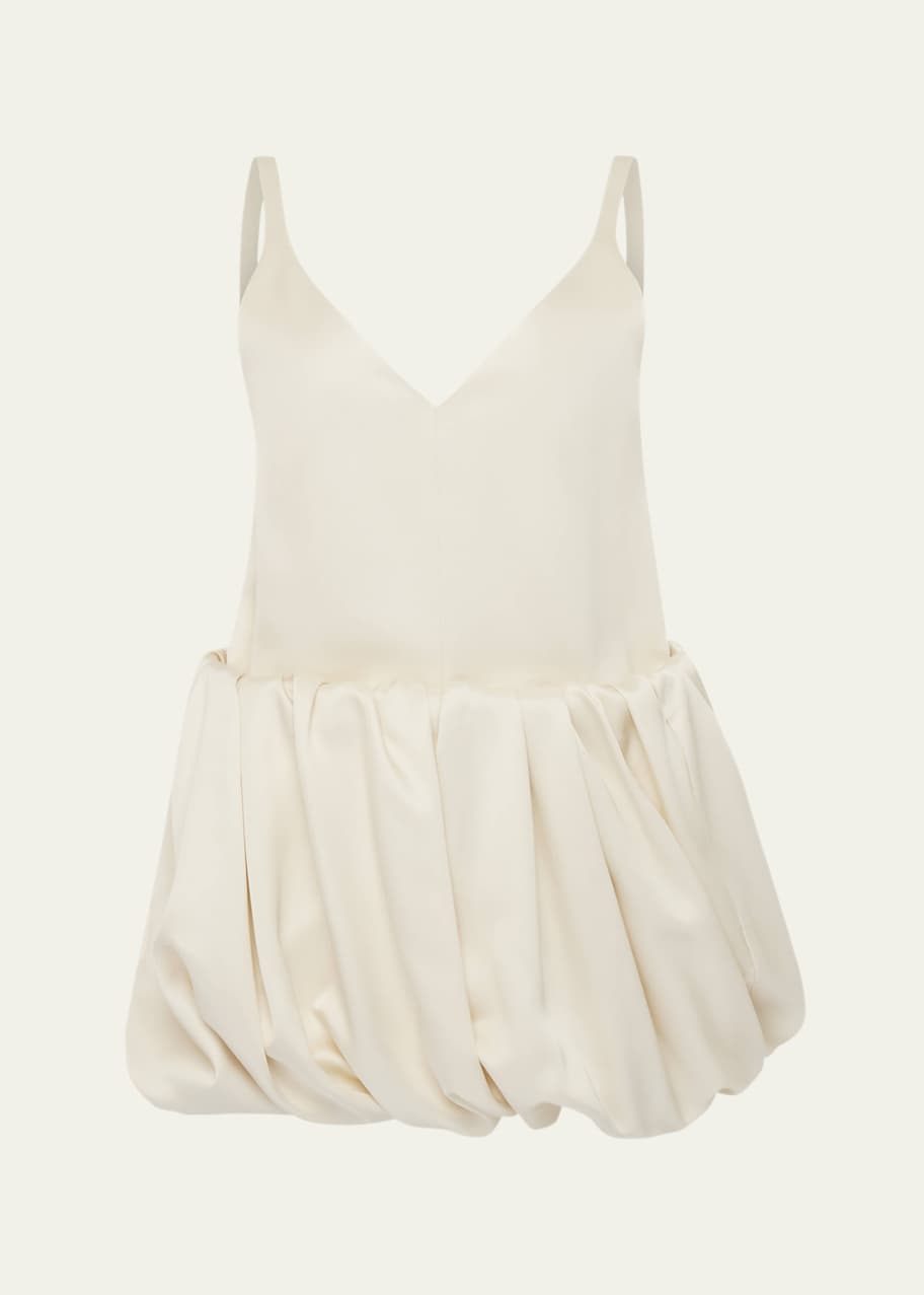 Image 1 of 1: Rolled Hem Duchesse Mini Dress
