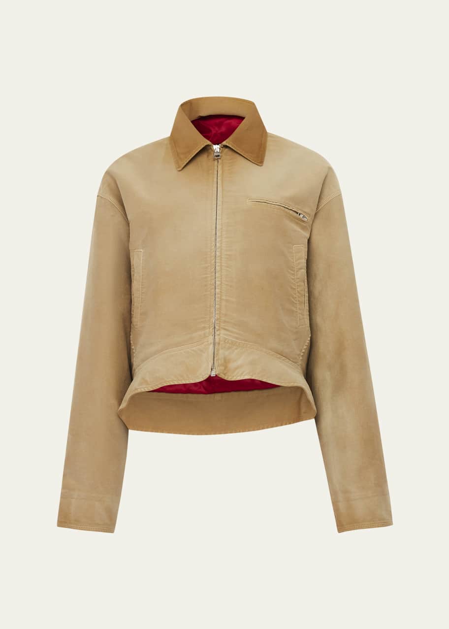 Image 1 of 1: Curved Hem Workwear Jacket