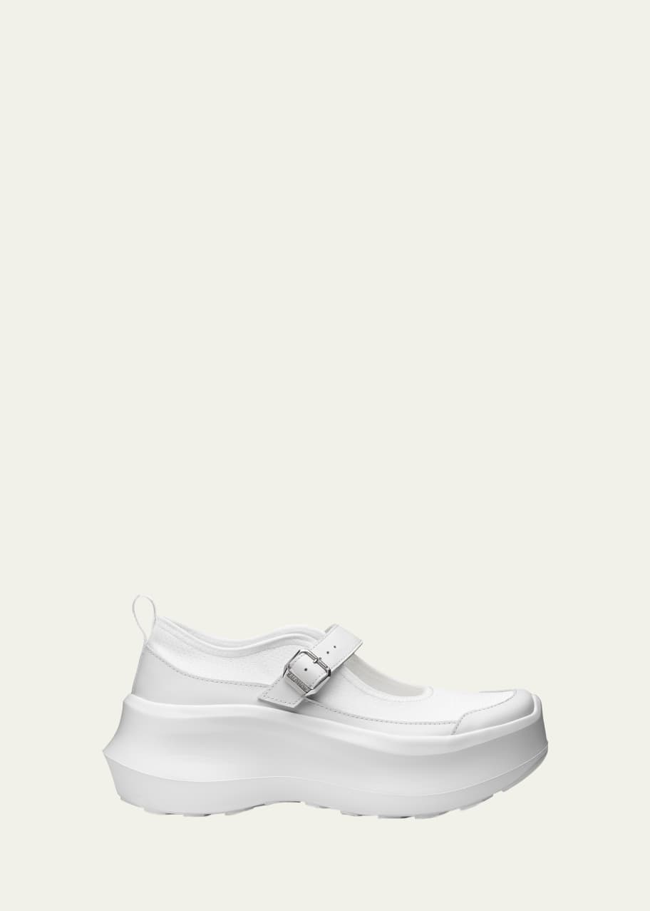 Comme des Garcons Mary Jane Leather Platform Sneakers - Bergdorf